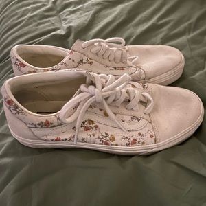 Floral vintage old skool Vans